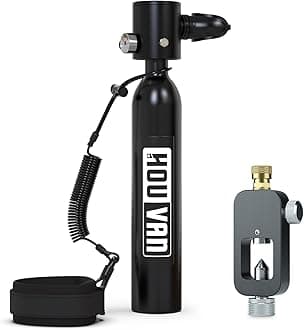 Mini Scuba Tank 0.5L Capacity Inflatable Diving Tank DOT Certified Portable Scuba Tank Support Underwater Breathing up to 16ft for Underwater Work/Underwater Recreation
