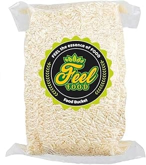 Feelfood Thai Jasmine Rice, 1kg(Vacuum pack), All Natural, Easy to Cook, Floral Fragrance, Aromatic And Delicious