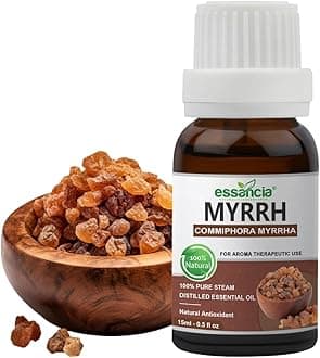 essancia - NATURALLY IN EVERY DROP Myrrh Essential Oil For Meditation & Skin Care - 100% Pure, Natural, Undiluted Therapeutic Grade (15Ml)