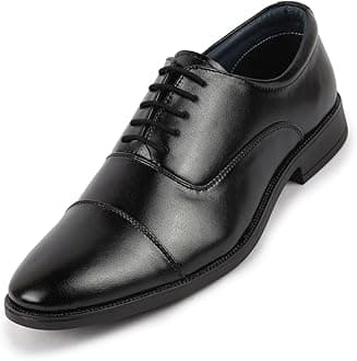 FAUSTO Men's Formal Office Meetings Work Lace-Up Derby Shoes