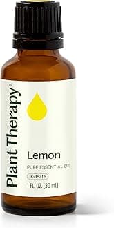 - Plant Therapy Lemon Essential Oil for Diffuser 30 mL (1 oz) 100% Pure, Undiluted, Natural Aromatherapy, Lemon Oil for Skin & Cleaning, Therapeutic Grade