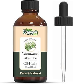 Organic Zing Wormwood (Artemisia Absinthium L) Oil | Pure & Natural Essential Oil for Aroma, Diffusers, Skincare & Massage- 30ml/1.01fl oz