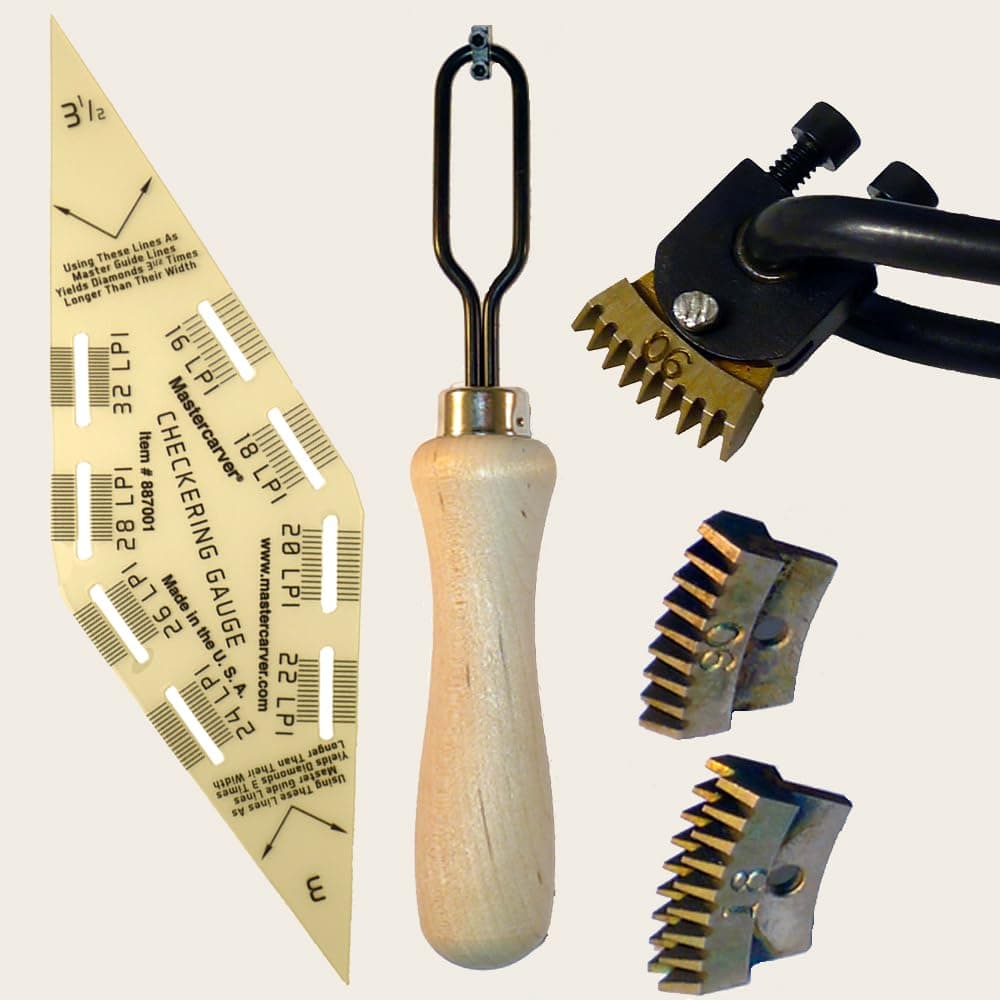 Mastercarver Pro Gunsmith Gunstock Checkering Tool Set