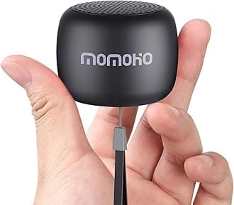 MOMOHO Mini Bluetooth Speaker Wireless Small Bluetooth Speaker with Built in Mic,TWS Portable for Travel Party Gift Outdoor Laptop (Black)