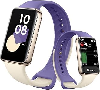 HONOR Band 9 Smart Watch, 1.57" Fitness Tracker, SpO2, Heart Rate, 96+ Sport Modes, 5ATM Waterproof, 14 Days Standy, Compatible with Android and iOS, Purple