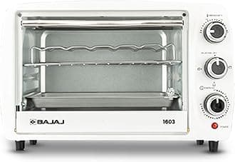 - Bajaj 1603 16 Liters Oven Toast Grill (OTG) | 1200 Watt | Cool Touch Handles | Grill, Bake & Roast | Heat Resistant | Tempered Glass 【White】
