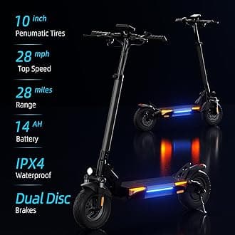 Electric Scooters - Electric Scooter Adults, 500W/1000W Motor, 18/25 MPH Top Speed, 8.5'' /9.3'' Tires, 21/28 Miles, Long Range Electric Scooter for Adults and Teens