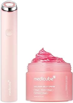 Plump and Radiant Pink Duo: Mini Booster Pro Pink and Collagen Jelly Cream, 3.71 fl.oz. (110ml) | Gifts for Her, Gifts for Women