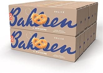 Bahlsen Delice Cookies (12 boxes) - Sweet & delicate, buttery puff pastry twists with light crispy layers - 3.5 oz boxes