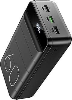 Power Bank 60000mAh 22.5W Fast Charging Portable Charger with Flashlight, 4 Outputs & 3 Inputs LED Display Huge Capacity External Battery Pack for Most Electronic Devices on The Market