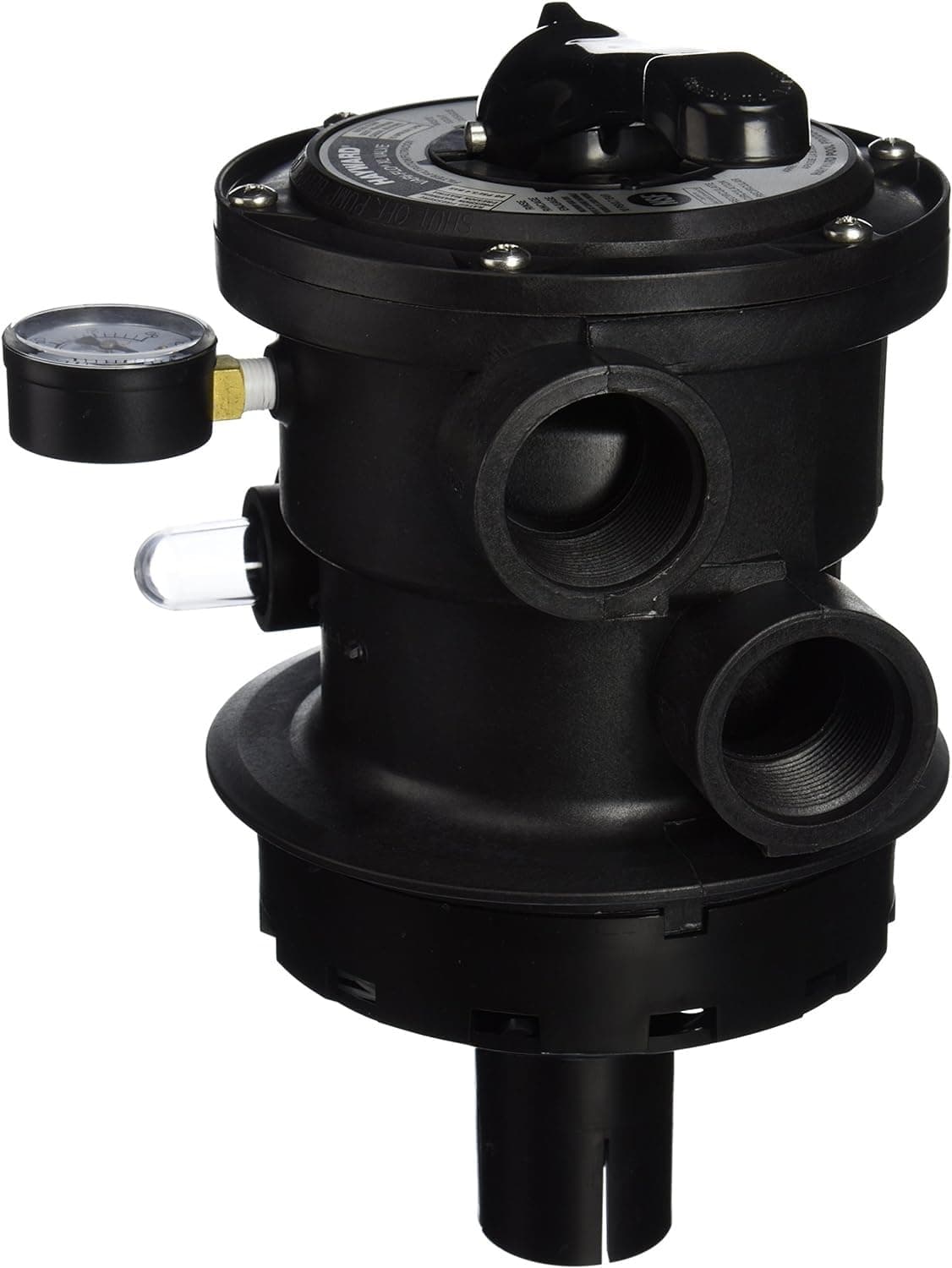 SP0714T VariFlo Top-Mount Multiport Valve, Black, 1-1/2-Inch-FIP