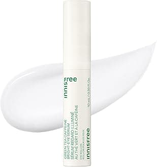 Green Tea Caffeine Depuffing Eye Serum with Niacinamide, Cooling Korean Eye Roll-On for Hydration and Brightening