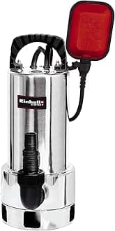 Einhell Dirty Water Pump 900W, 2-in-1 Submersible Electric Pump for Easy Drainage of Floods, Hot Tubs and Pools Stainless Steel Pump, 18,000 L/h, Height-Adjustable Float Switch GC-DP 9035N