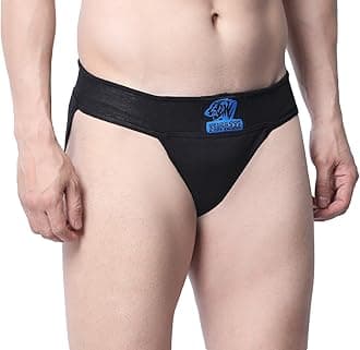 - Gym Supporter Cotton Hernia Supporter with Cup Pocket Athletic Fit Brief Multi Sports Underwear Outdoor Inner and Wear Medical Supporter Black