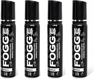 FOGG Men & Women Deo Body Spray Pack Amaze 25 Ml X 4 Fresh Scent Perfume Body Spray - & (100 Ml, Pack Of 4)