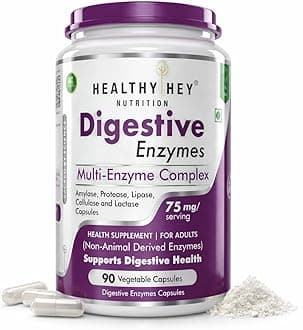 HealthyHey Nutrition Digestive Enzyme - Multi-Enzyme Complex -Support Digestive Health - 90 Vegetable Capsules