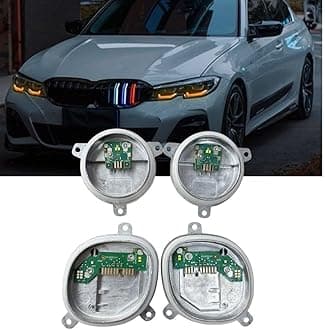 Yellow DRL Modules For 2019-2021 B-MW G20 G21 320i 330i 330e 330IX M340i M340iX S5A4A LED Headlight, Angel Eye DRL Turn signal Modules, 63118496133, 63118496137, 63118496138 (Amber)