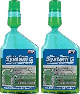 - IFTEX® Clean System G Petrol Additive for All Petrol Cars (Pack of 2)(200 ml) / e 20 Petrol Fuel Treatment and Injector Cleaner for Cleaning deposits and Mileage Improvement for Petrol Cars (200 ml)