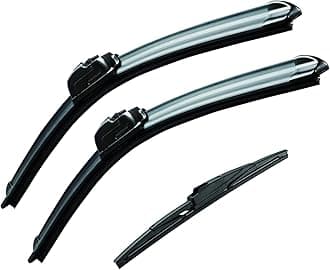 MOTIUM Premium All-Season Windshield Wiper Blades, fit for Lexus GX460 2012-2021, Toyota Highlander 2008-2019, 2 front and 1 rear (pack of 3) (26"+20"+12" 2 front and 1 rear)