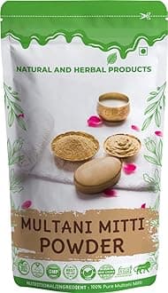 Multani Mitti Powder for Face Pack/Skin Whitening/Evens Skin Tone/Herbal Hair Thicker & Stronger for Men and Women/Bentonite Clay/Fuller's Earth Clay/Dark Circle/Pure/Herbal(100 Gram)