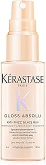 Kerastase Gloss Absolu Anti-Frizz Glaze Milk - Instantly Detangles, Hydrates & Smooths, Eases Blow-Dry, Absorbs Frizz & Fly-Aways, Protects from Heat & Humidity, For Long Hair