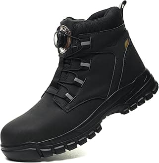 Safety Shoes for Men Waterproof Steel Toe Boots for Men Slip Resistant Safety Industrial Boots Safety Work Boots Construction Boots