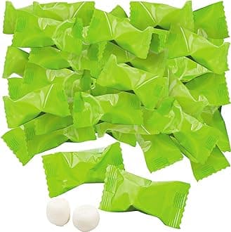 Classic Buttermint Candy (bulk set of 104 individually wrapped mints) Great for Parties, Weddings, Grand Events and Businesses, Lime Green