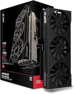 XFX Swift AMD Radeon RX 9070XT Triple Fan Gaming Edition with 16GB GDDR6 HDMI 3xDP, AMD RDNA 4 RX-97TSWF3BA