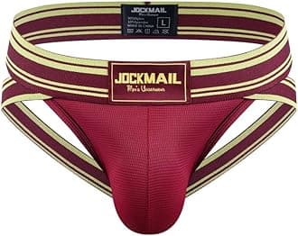 JOCKMAILJockstrap Athletic Supporters for Men Jock Strap Male Underwear for Gym Sport
