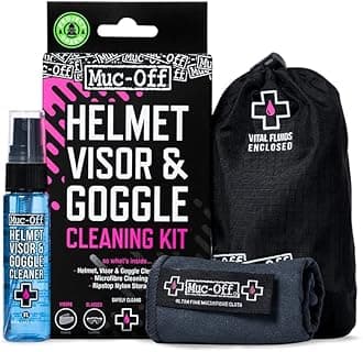 Muc Off 202 Visor, Lens & Goggle Cleaning Kit, Blue, 0.030 l