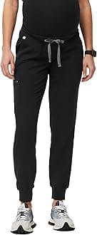 FIGSZamora Jogger Maternity Scrub Pants for Women — Slim Fit, 5 Pockets, 4-Way Stretch, Anti-Wrinkle