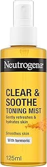 Neutrogena Clear & Soothe Toning Mist (1 x 125ml), Face Mist Gently Refreshes, Hydrates and Replenishes Skin, Calms Spot-Prone Skin, Hydrating Face Care, Suitable for Sensitive Skin