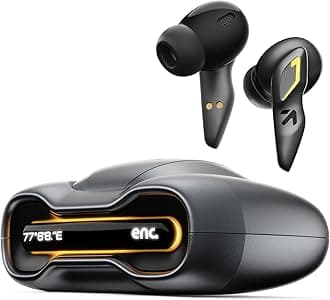 GOBOULT Astra with 48H Playtime, Built-in App Support, 45ms Low Latency Gaming, 4 Mics ENC, Breathing LEDs, 13mm Bass Drivers, TWS Ear Buds, Made in India (Smoky Metal)