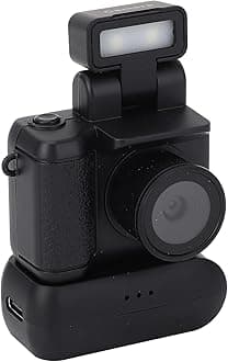 Cryfokt Vintage Small Digital Camera, LCD Screen, 1080P, Multi-Function, Retro Compact, Portable, Travel, Keychain Camera