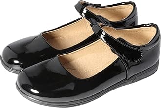 AmtidyGirls School Uniform Shoes Mary Jane School Wedding Party Flat Shoes