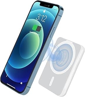 Magnetic Power Bank, 5000mAh Wireless Portable Charger with USB C PD 20W Fast Charging, Mag-Safe Battery Pack Compatible with iPhone 15/14/13/12/Pro/Mini/Pro Max
