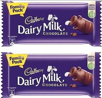 Cadbury Dairy Milk Chocolate Family Pack 130 gram Pack of 2 Bars (2 x 130 g)