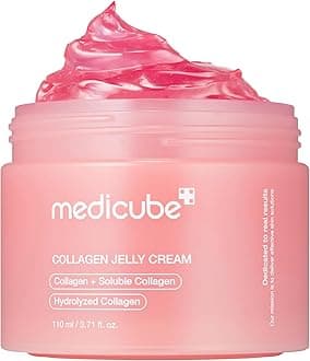 medicube Jelly Cream with Collagen, Niacinamide | Freeze-Dried Hydrolyzed Collagen for Skin Barrier Hydration & 24H Glow | Plumper, Firmer looking skin | 3.71 fl.oz