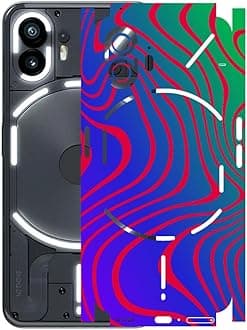 AtOdds - Nothing Phone 2 - Mobile Back Skin Sticker - Lamination - Rear Screen Guard Protector Film Wrap (Coverage - Back+Camera+Sides) (Design - Hydro Dip)