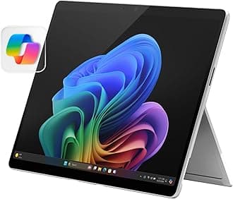 Surface Pro 2-in-1 Laptop/Tablet (2024), Windows 11 Copilot+ PC, 13" Touchscreen OLED Display, Snapdragon X Elite (12 Core), 32GB RAM, 1TB Storage, Platinum