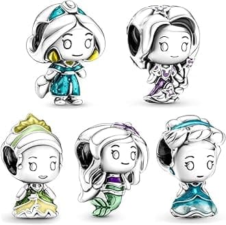 GenericCartoon Charms for Women Spacer Beads, 925 Sterling Silver Charms fit PD Charms Bracelet Necklace Pendant