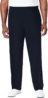 Men's Big & Tall Lightweight Jersey Open-Bottom Sweatpants