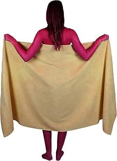 Extra Large Bath Sheet 100 x 200 cm Super Jumbo Big Bath Sheets Towels Beach Body Wrap XL Bath Towels 600-GSM (Latte)