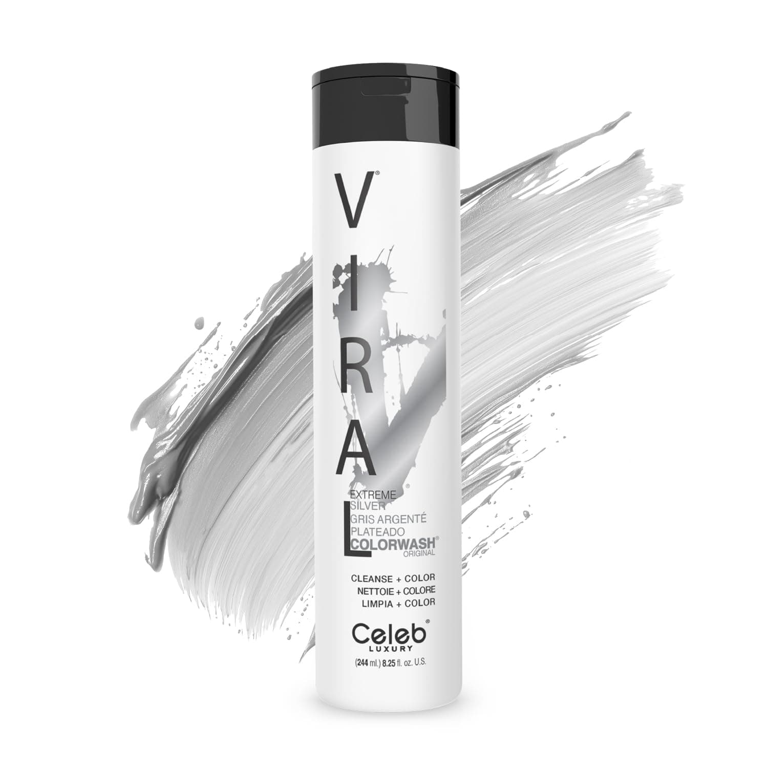 Viral Extreme Silver Color-Wash