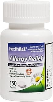Allergy Relief | Loratadine 10mg | Antihistamine | Relief from Itchy Throat, Sneezing, Runny Noses |24-Hours Allergy Medicine (150 Tablets)