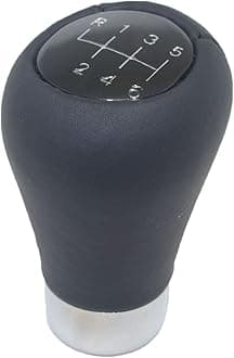 Pursuestar Black Genuine Leather 6 Speed Manual Short Shift Knob for BMW 1 3 5 6 Series E30 E32 E34 E36 E38 E39 E46 E53 E60 E63 E83 E84 E90 E91 E92