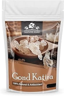 NATURE YARD Gond Katira Pure Organic (Edible Gum) tragacanth Crystals - 400 gm - 100% Natural
