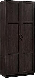 Sauder Storage Cabinet/Pantry cabinets, 29.61" x D: 16.02" x H: 71.50", Cinnamon Cherry finish