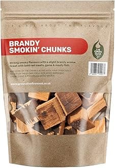 Green Olive Firewood FBOCC3 Brandy Oak Smoking Chunks Wood, Natural