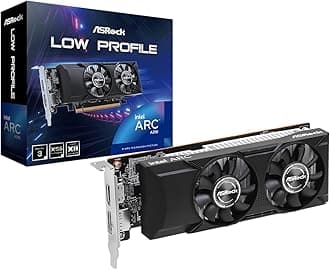 Intel Arc A310 Low Profile 4GB Graphics Card, 2000 MHz GPU Clock, 4GB GDDR6, Low-Profile Design, Dual Fan, DisplayPort 2.0, HDMI 2.0b, 8K Support